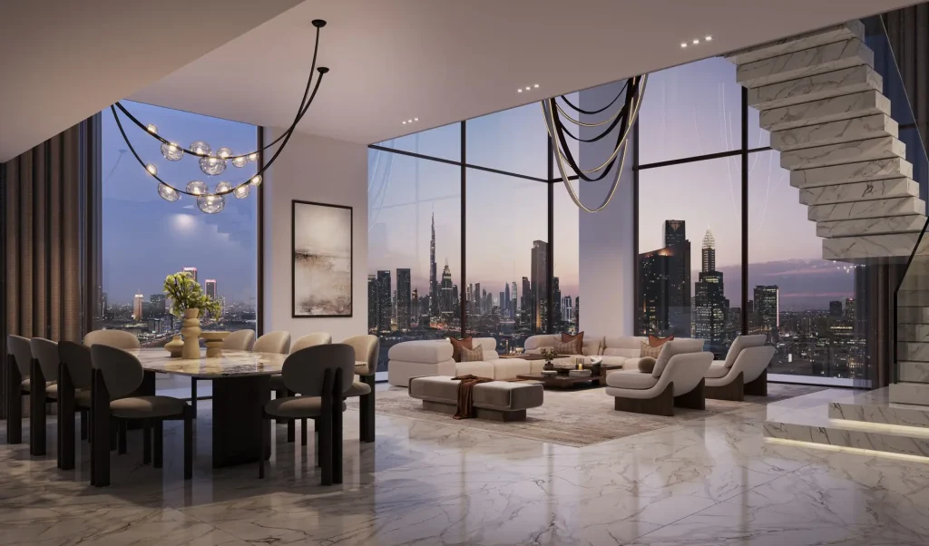 Duplex-Night-View-The-Residences-DIFC-Zabeel-District