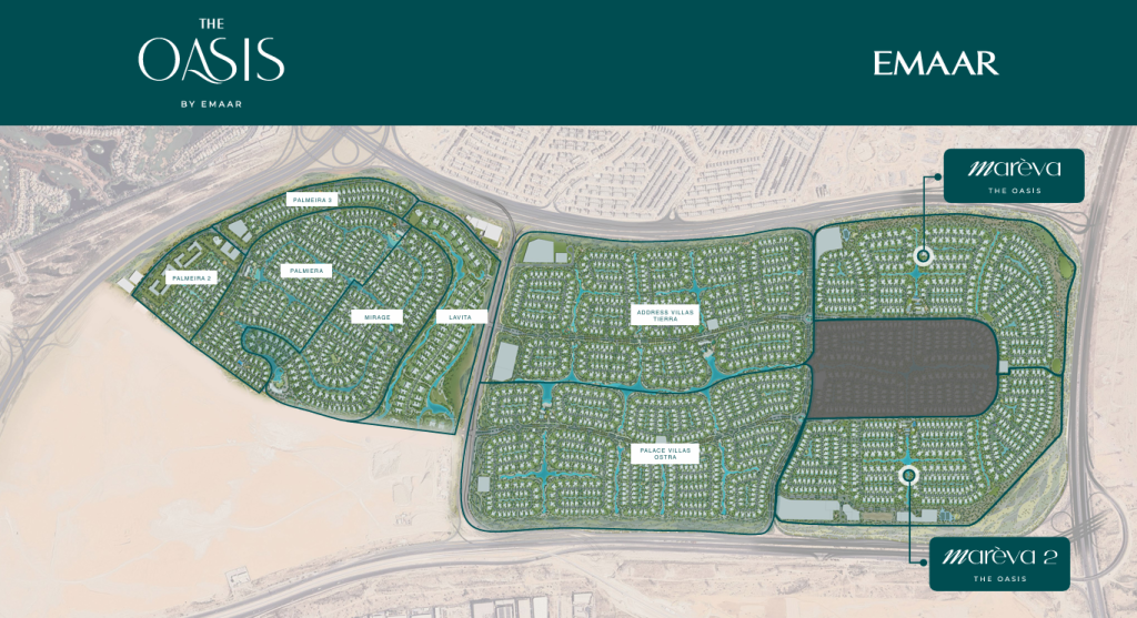 Master-Plan-of-Mareva-at-The-Oasis-by-Emaar